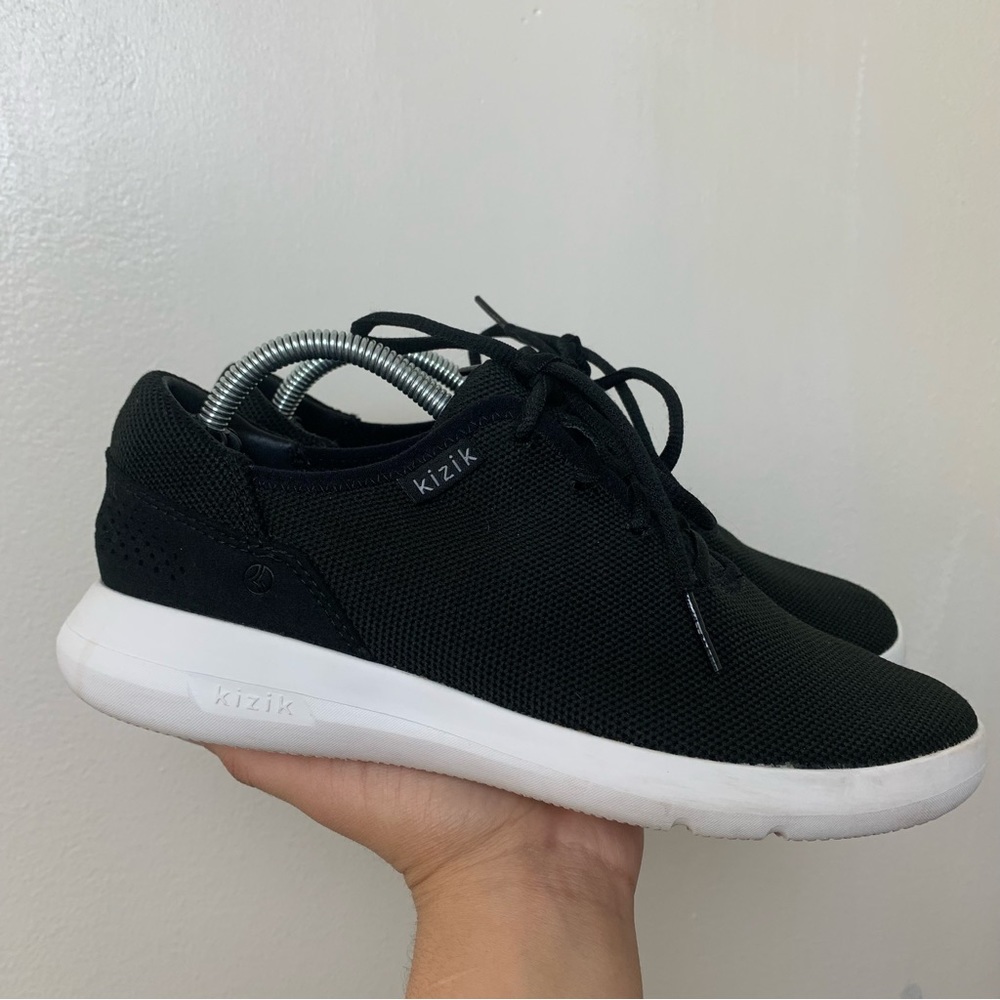 Kizik Madrid Eco Knit Black Sneakers Womens 6.5 Shoe